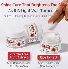 Salicylic Acid BHA Arbutin Facial Cream 55ml – Pore Care & Brightening Moisturizer - Image 4
