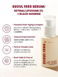 K-SECRET SEOUL 1988 Serum Retinal Liposome 2% + Black Ginseng 30ml – Anti-Aging & Firming Serum - Image 3