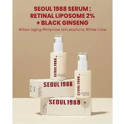 K-SECRET SEOUL 1988 Serum Retinal Liposome 2% + Black Ginseng 30ml – Anti-Aging & Firming Serum - Image 5